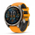 Garmin Fenix 8 47 mm AMOLED Sapphire Titanium with Spark orange/graphite silicone band (010-02904-11)