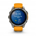 Garmin Fenix 8 47 mm AMOLED Sapphire Titanium with Spark orange/graphite silicone band (010-02904-11)