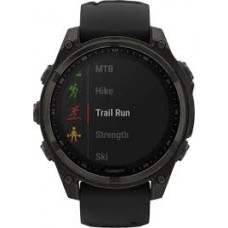Garmin Fenix 8 51 mm AMOLED Sapphire Carbon grey DLC with Black/pebble grey silicone band (010-02905-21)