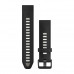 Ремінець Garmin QuickFit 22 Watch Bands Black/Pebble Gray Silicone (010-13392-00)