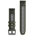 Ремінець Garmin QuickFit 22 Watch Bands Moss/Graphite Silicone (010-13280-07)