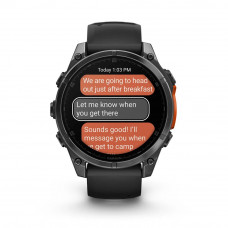 Garmin Fenix 8 47 mm AMOLED Slate grey with Black silicone band (010-02904-00)