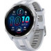 Garmin Forerunner 965 Titanium Bezel w. Whiteston Case and Whiteston/Powder Gray Silicon Band (010-02809-11)