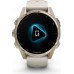 Garmin Fenix 8 43 mm AMOLED Sapphire Soft Gold with Fog grey/dark sandstone silicone band (010-02903-11)