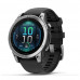 Garmin Fenix E 47 mm AMOLED Stainless Steel with Black Silicone Band (010-03025-00)