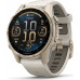 Garmin Fenix 8 43 mm AMOLED Sapphire Soft Gold with Fog grey/dark sandstone silicone band (010-02903-11)