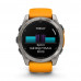 Garmin Fenix 8 51 mm AMOLED Sapphire Titanium w. Spark Orange/Graphite Silicone Band (010-02905-11) 