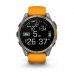 Garmin Fenix 8 51 mm AMOLED Sapphire Titanium w. Spark Orange/Graphite Silicone Band (010-02905-11) 