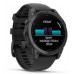 Garmin Fenix E 47 mm AMOLED Slate Gray Steel with Black Silicone Band (010-03025-01)