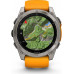 Garmin Fenix 8 51 mm AMOLED Sapphire Titanium w. Spark Orange/Graphite Silicone Band (010-02905-11) 