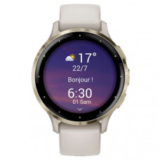 Garmin Venu 3S Soft Gold S. Steel Bezel with Ivory Case and Silicon Band (010-02785-04)