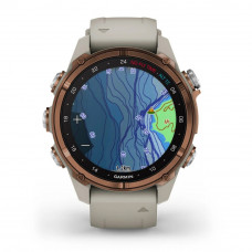 Garmin Descent Mk3i 43 mm Bronze PVD titanium with French grey silicone band (010-02753-14)