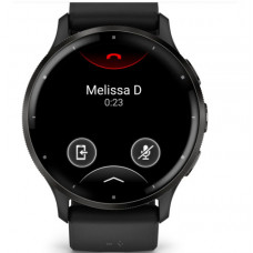 Garmin Venu 3 Slate Stainless Steel Bezel with Black Case and Silicone Band (010-02784-01)