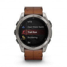 Garmin Fenix 8 51 mm AMOLED Sapphire Carbon grey DLC with Chestnut leather band (010-02905-40)