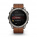 Garmin Fenix 8 51 mm AMOLED Sapphire Carbon grey DLC with Chestnut leather band (010-02905-40)