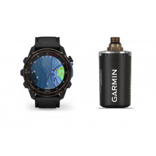 Garmin Descent Mk3i 51 mm Carbon Grey DLC Titanium with Black Silicone Band and Descent T2 Transceiver (BNDL-DMK3-51CGDT2) 