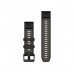 Ремінець Garmin QuickFit 22 Watch Bands Black/Pebble Gray Silicone (010-13392-00)