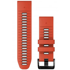 Ремінець Garmin QuickFit 26 Watch Bands Flame Red/Graphite Silicone (010-13281-04)