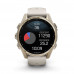 Garmin Fenix 8 43 mm AMOLED Sapphire Soft Gold with Fog grey/dark sandstone silicone band (010-02903-11)
