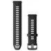 Ремінець Garmin 22mm для Forerunner 965 Black/Powder Gray with Slate Hardware (010-11251-9Y)