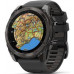 Garmin Fenix 8 51 mm AMOLED Sapphire Carbon grey DLC with Black/pebble grey silicone band (010-02905-21)