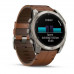 Garmin Fenix 8 51 mm AMOLED Sapphire Carbon grey DLC with Chestnut leather band (010-02905-40)