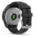 Garmin Fenix E 47 mm AMOLED Stainless Steel with Black Silicone Band (010-03025-00)