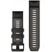 Ремінець Garmin QuickFit 26 Watch Black/Pebble Gray Silicone (010-13393-00)