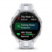 Garmin Forerunner 965 Titanium Bezel w. Whiteston Case and Whiteston/Powder Gray Silicon Band (010-02809-11)