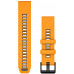 Ремінець Garmin QuickFit 22 Watch Bands Spark Orange/Graphite Silicone (010-13392-01)