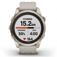 Garmin Fenix 7S Pro Sapphire Solar Soft Gold w. Light Sand Band (010-02776-15) 