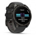Garmin Fenix 8 47 mm AMOLED Sapphire Carbon grey DLC titanium with Black/pebble grey silicone band (010-02904-21)
