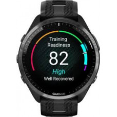 Garmin Forerunner 965 Carbon Gray Titanium Bezel w. Blk Case and Blk/Powder Gray S. Band (010-02809-10)